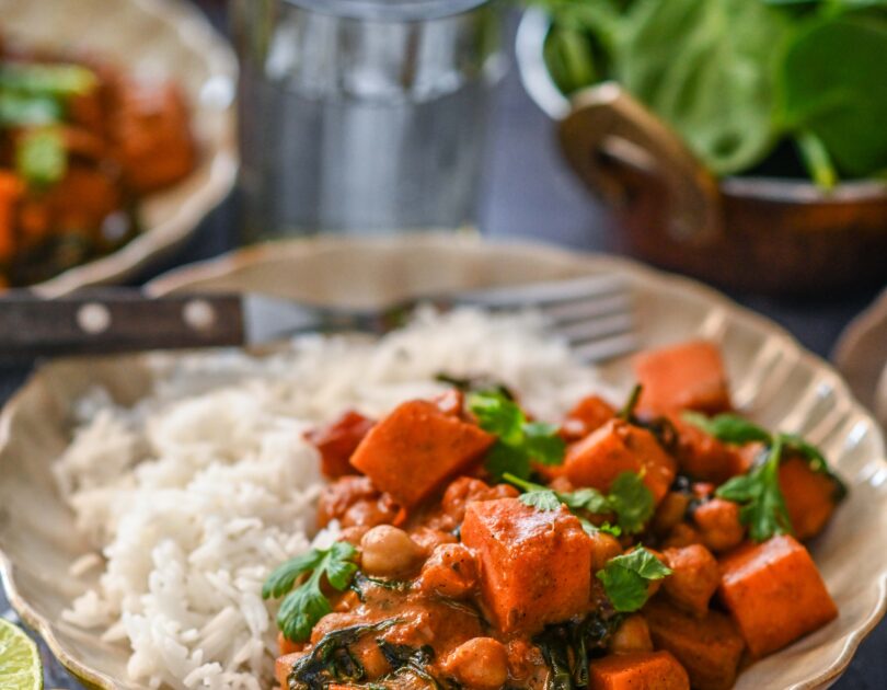 Bataadikarri kikerherneste ja kookospiimaga