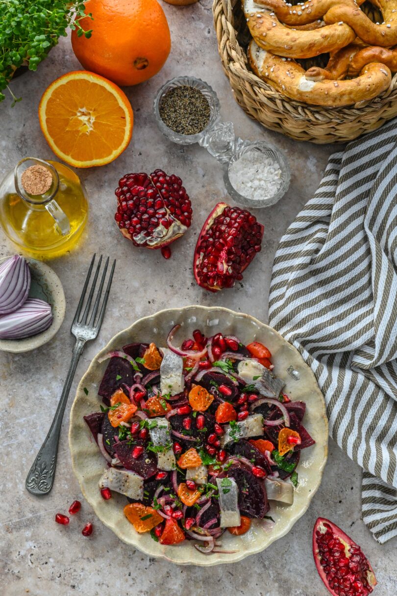 Heeringasalat peedi ja apelsiniga