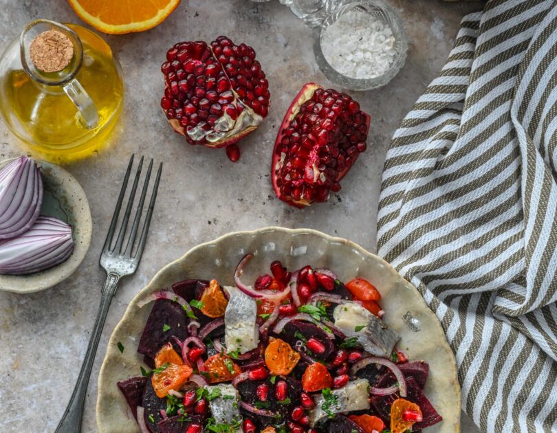 Heeringasalat peedi ja apelsiniga