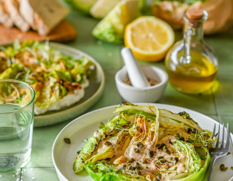 Noore kapsa sektorid kahel moel. fetakreemi ja tonnato kastmega