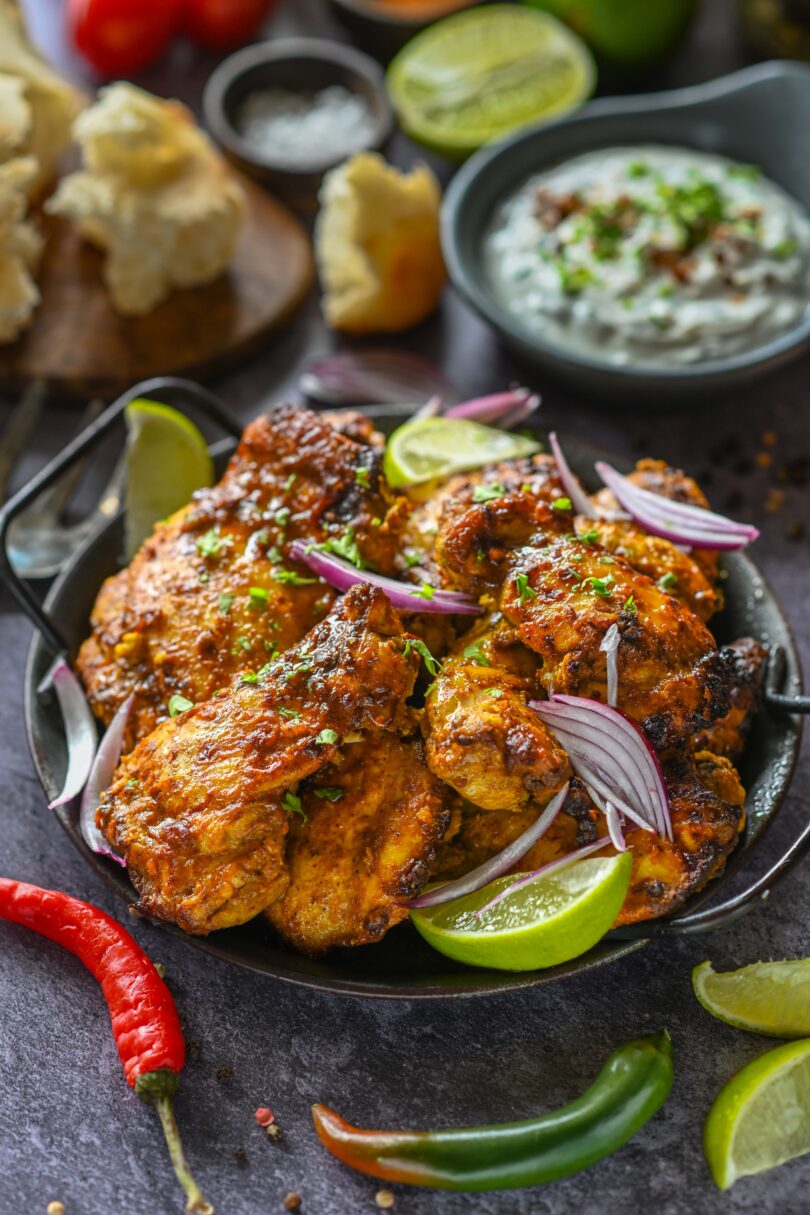 Mahlane tandoori kana kuumaõhufritüüris