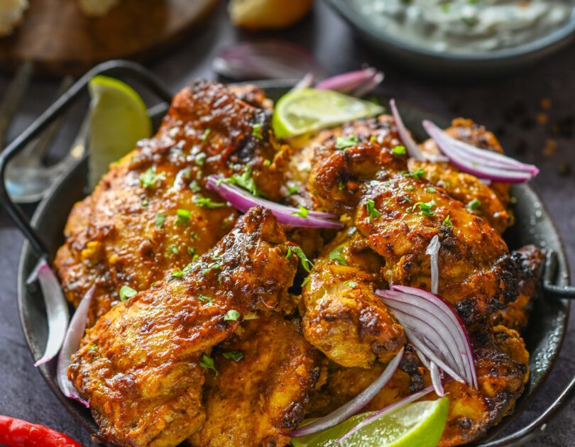 Mahlane tandoori kana kuumaõhufritüüris