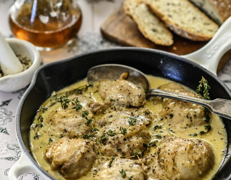 Poulet au Poivre ehk Piprakana ehk kana piprases koorekastmes